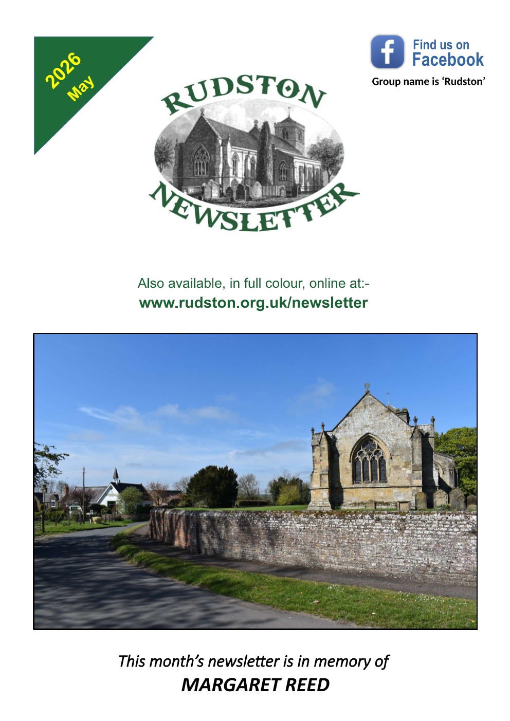 Rudston Newsletter May 2026