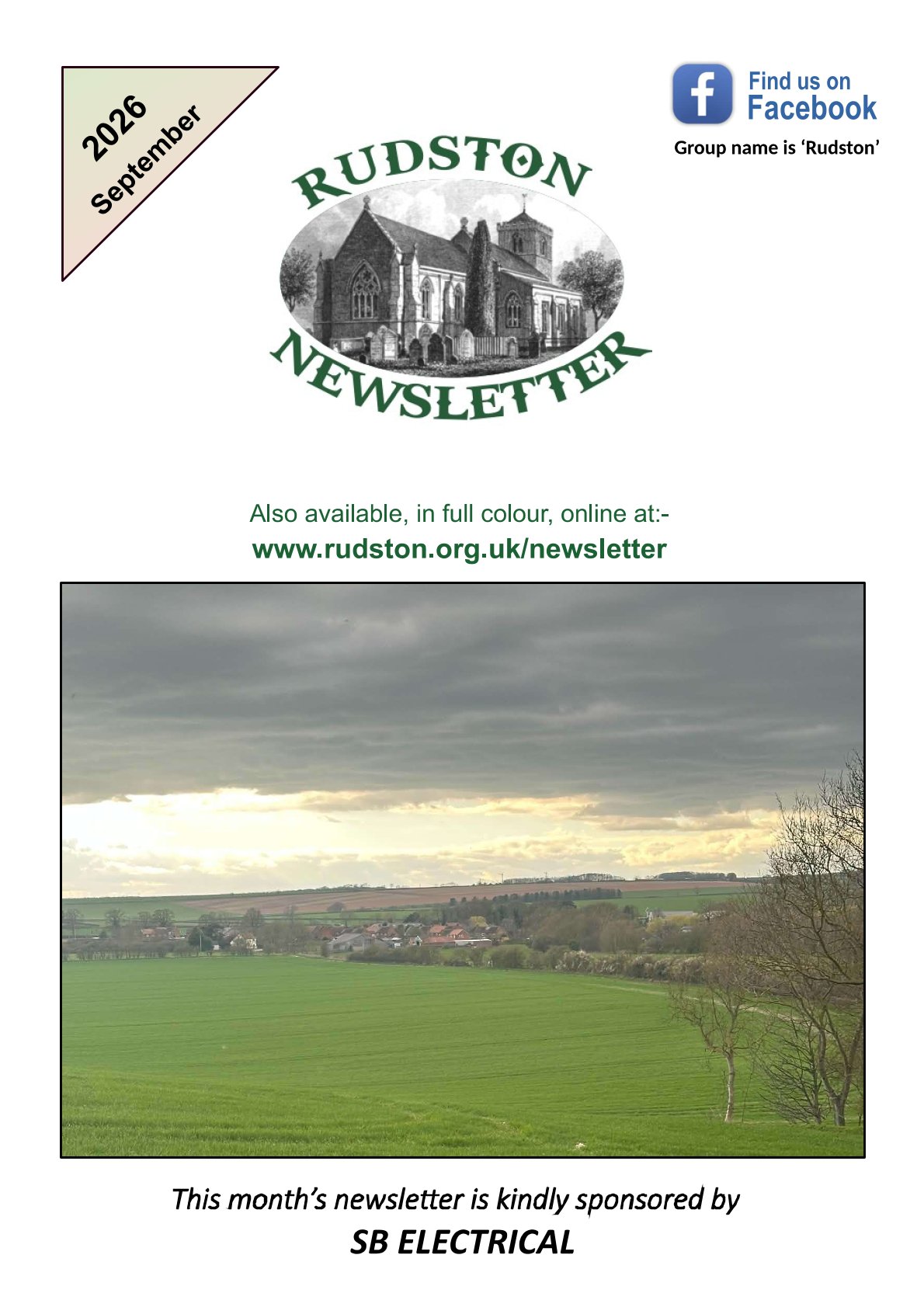 Rudston Newsletter September 2026