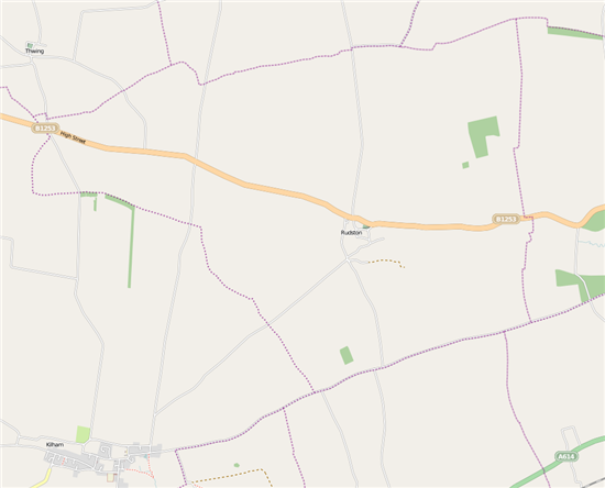 Map of Rudston Parish Boundary